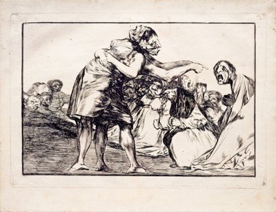 Los Disparates Follies系列的无序愚蠢，1815-1819年 作者 弗朗西斯科·德·戈雅