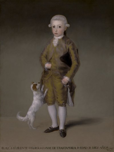 Don Vicente Isabel Osorio de Moscoso和ÁlvarezdeToledo，Trastámara伯爵，1787-88 作者 弗朗西斯科·德·戈雅