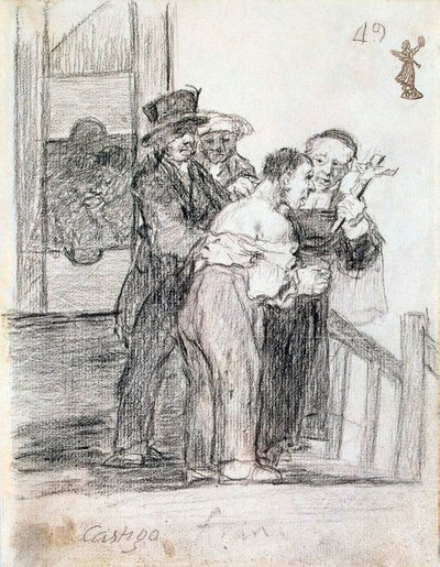 1824年至1828年之间的法国刑罚。 作者 弗朗西斯科·德·戈雅