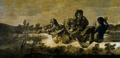 ""Les moires"" (les Parques) Atropos (The Fates) Peinture de Francisco Goya (1746-1828) 1820-1823 Dim 123x266 cm Museo del Prado, Madrid 作者 弗朗西斯科·德·戈雅
