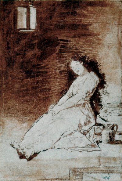 Los Caprichos: "Because She Was Susceptible" 作者 弗朗西斯科·德·戈雅
