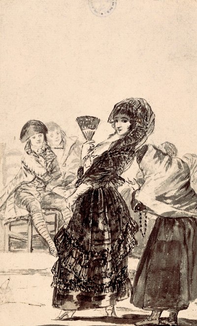 Los caprichos: "May God forgive her, she was her mother" 作者 弗朗西斯科·德·戈雅