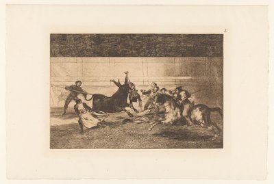 男子被牛角刺中
佩佩-伊洛之死
斗牛（系列名称）
La Taureaumachie（系列标题）
La Tauromaquia（系列标题） 作者 尤金·洛泽莱特