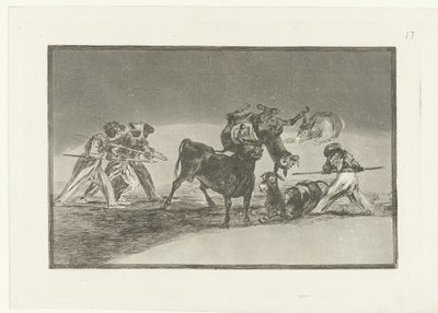 摩尔人与驴子斗牛
摩尔人与驴子保卫栓牛的帕伦克宫殿
La Tauromaquia（系列标题）
斗牛（系列名称） 作者 弗朗西斯科·德·戈雅