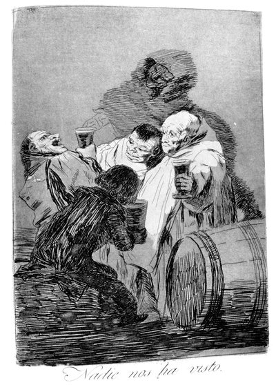 没有人看到我们，1799年 作者 弗朗西斯科·德·戈雅
