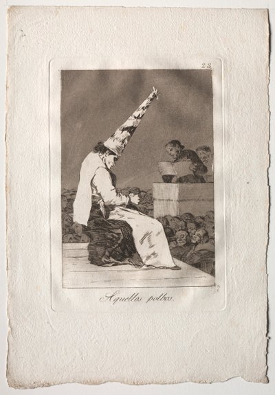 八十个异想天开：那些波尔布斯，1793-1798年。 作者 弗朗西斯科·德·戈雅