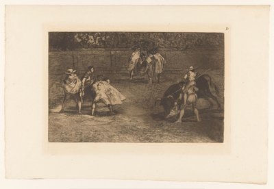 皮卡多用长矛刺向公牛
Un torero monté sur les épaules d