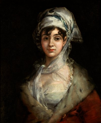 女演员安东尼娅·扎拉特的画像，c1810 作者 弗朗西斯科·德·戈雅