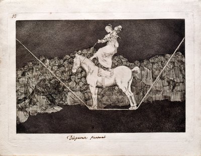 Los Disparates Follies系列中的精确愚蠢，1815-1819年 作者 弗朗西斯科·德·戈雅