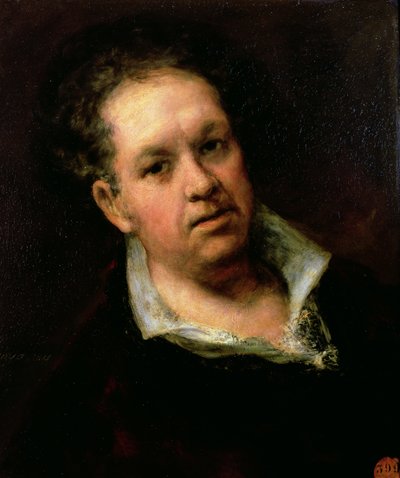 自画像，1815年 作者 Francisco de Goya
