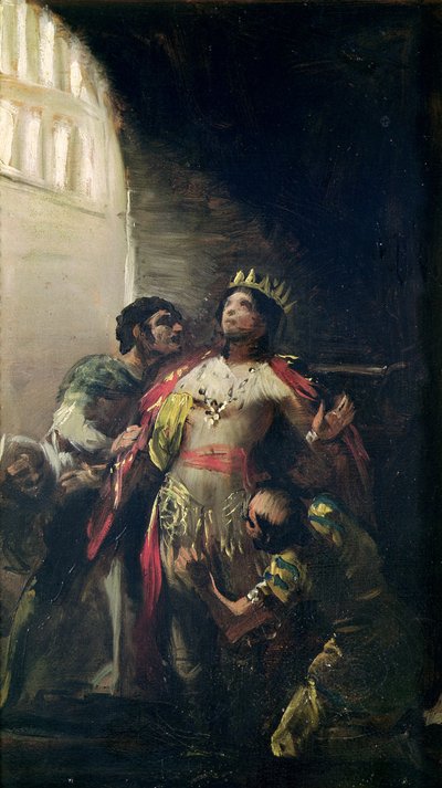 St. Hermengild（d.585）在监狱，1799年 作者 弗朗西斯科·德·戈雅