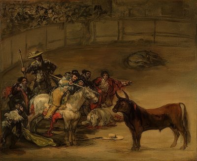 魔杖的运气Stierkampf。 1824年 作者 弗朗西斯科·德·戈雅