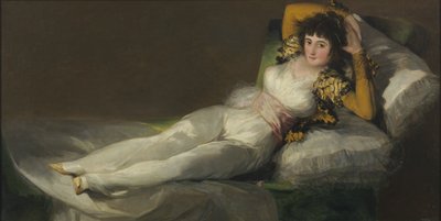穿衣服的玛雅角c。 1800 作者 弗朗西斯科·德·戈雅