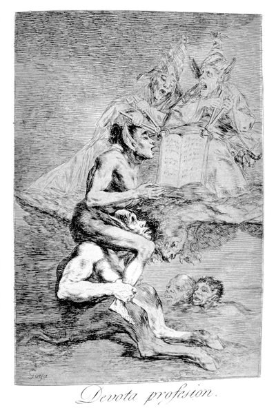 虔诚的职业，1799年 作者 弗朗西斯科·德·戈雅