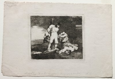 战争灾难：没有任何帮助，1810-1820年。 作者 弗朗西斯科·德·戈雅