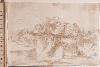 The Disasters of War : Everything is scrambled (preparatory drawing 作者 弗朗西斯科·德·戈雅