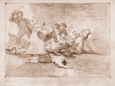 The Disasters of War : Infamous profit (Drawing 作者 弗朗西斯科·德·戈雅