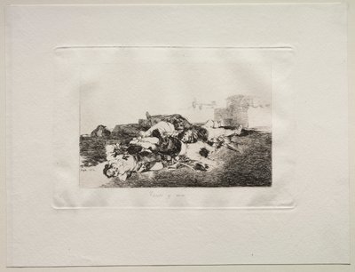 战争的恐怖：甚至更糟，1810年。 作者 弗朗西斯科·德·戈雅
