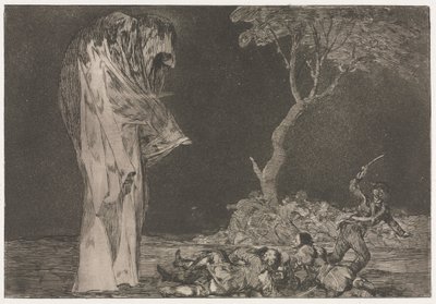 箴言：恐惧的愚蠢，1864年。 作者 弗朗西斯科·德·戈雅