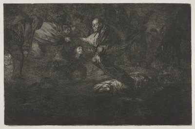 箴言：上帝创造了他们，他们共同努力，1864年。 作者 弗朗西斯科·德·戈雅