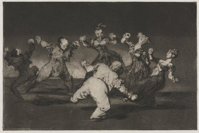 谚语：如果马里昂会跳舞，那么她必须承担后果，1864年。 作者 弗朗西斯科·德·戈雅