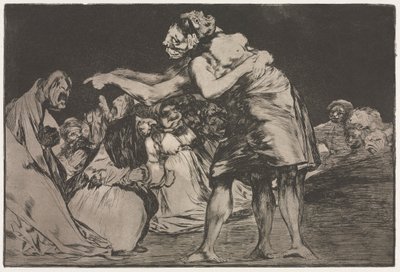 箴言：婚姻愚蠢，1864年。 作者 弗朗西斯科·德·戈雅