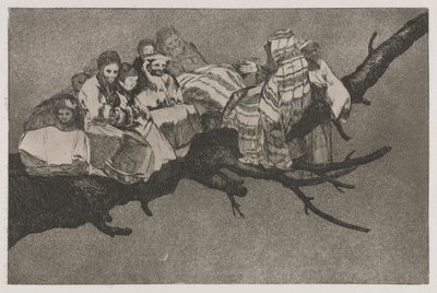 箴言：荒谬的愚蠢，1864年。 作者 弗朗西斯科·德·戈雅