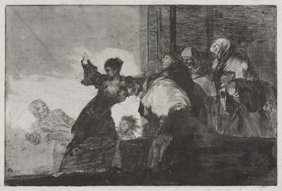 箴言：两个脑袋胜过一个愚蠢的愚人节，1816年至1823年印刷c。 1863年。 作者 弗朗西斯科·德·戈雅