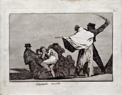 Los Disparates Follies系列中的知名愚蠢，1815-1819年 作者 弗朗西斯科·德·戈雅