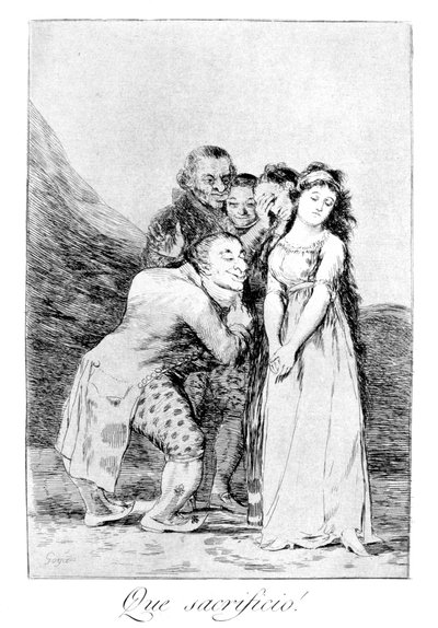 多么牺牲！，1799年 作者 弗朗西斯科·德·戈雅