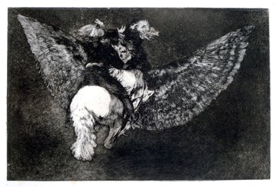 翅胡说八道，1819年至1823年 作者 弗朗西斯科·德·戈雅