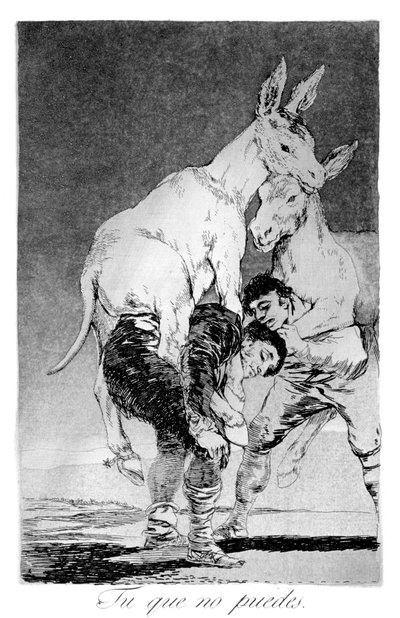 不能的你，1799年 作者 弗朗西斯科·德·戈雅