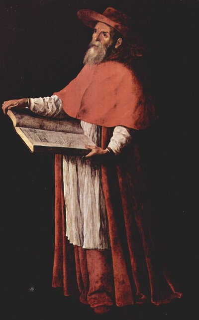 西班牙语：San Jerónimo Saint Jerome 作者 弗朗西斯科·德祖巴兰