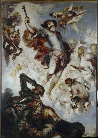 The Triumph of Hermenegilde (Visigoth Prince and Martyr, ca. 560-585) - Oil on canvas 作者 年轻的埃雷拉弗朗西斯科