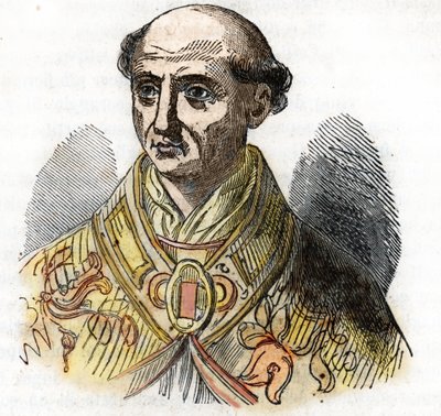 教皇圣卡利斯托二世肖像（勃艮第的吉，意大利语为 Guido dei Conti di Borgogna，卡利斯托二世 作者 佛朗哥·米斯特拉利