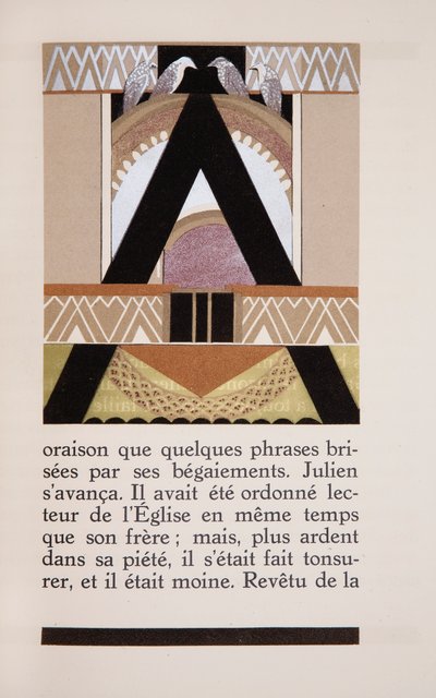 阿尔弗雷德·维尼（Alfred Vigny）的《达芙妮》插图，让·杜南（Jean Dunand）涂漆（1877-1942） 作者 弗朗索瓦·路易斯（后）铁匠