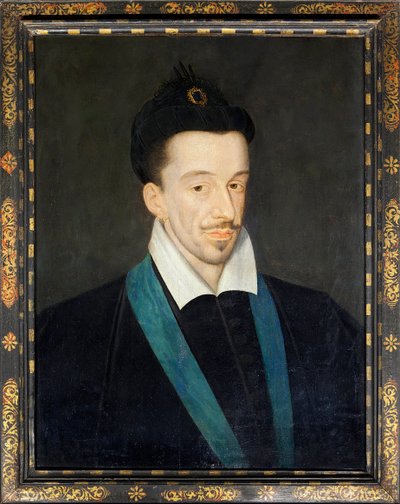 法国国王亨利三世（1551-1589 年）肖像，约 1582-86 年（绘画） 作者 弗朗索瓦（attr.to）康奈尔