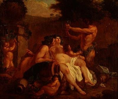 巴克斯（Bacchus）在山谷中的石瓮边作乐 作者 弗朗索瓦（圆圈）布歇
