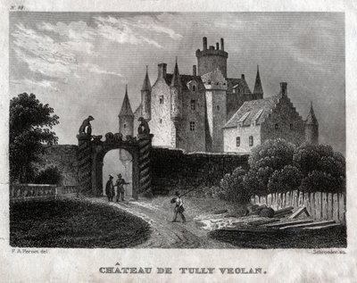 Craighall Castle. (Engraving, ca. 1830) 作者 弗朗索瓦·亚历山大（Perno）