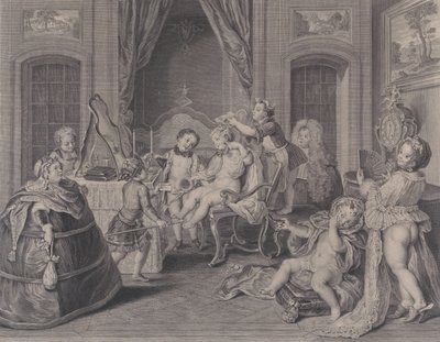 儿童游戏 Jeux des Enfants, 1731. 作者 弗朗索瓦·伯纳德·勒皮西