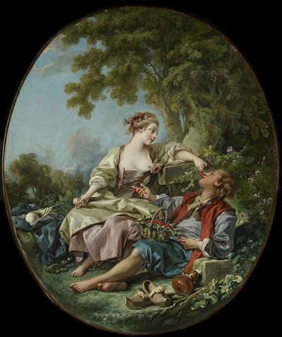 木鞋》（Les Sabots）。 作者 François Boucher