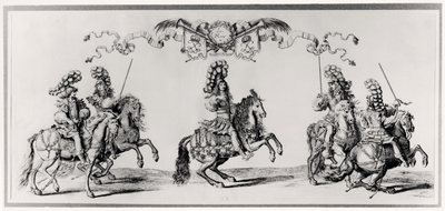 路易十四（1639-1715）c.1662的卡鲁塞尔 作者 弗朗索瓦·夏维