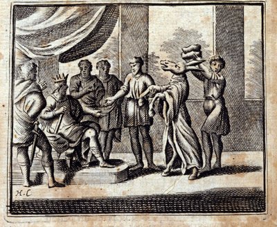 骗子。让-德-拉封丹（1621-95）的寓言。插图：弗朗索瓦-肖沃（1613-1676）。1728年的版本。 作者 弗朗索瓦·夏维