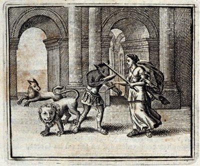 尤利西斯的同伴们。Jean de La Fontaine（1621-95）的寓言。插图由François Chauveau（1613-1676）绘制。1728年的版本。 作者 弗朗索瓦·夏维