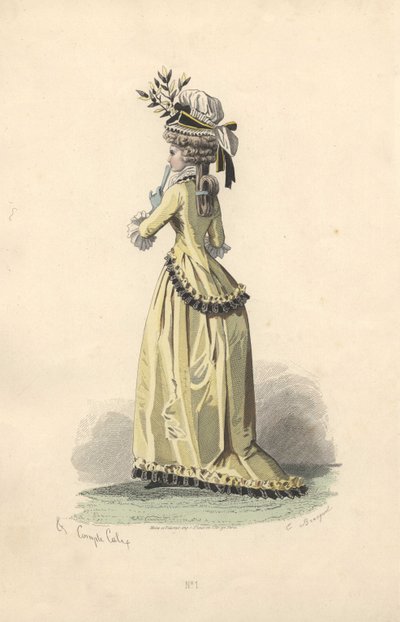 Woman in silk jacket and dress, era of Marie Antoinette 作者 弗朗索瓦·克劳迪乌斯·康特杯