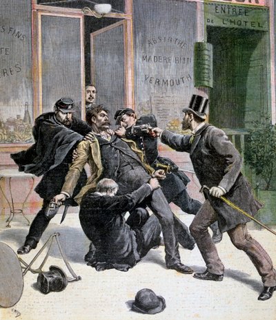 拉瓦乔尔的被捕，1892年 作者 亨利·迈耶（Henri Meyer）
