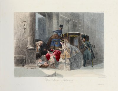 一个好行为，来自Les Modes Parisiennes，1860年 作者 弗朗索瓦·克劳迪乌斯（Compoi Calix）之后