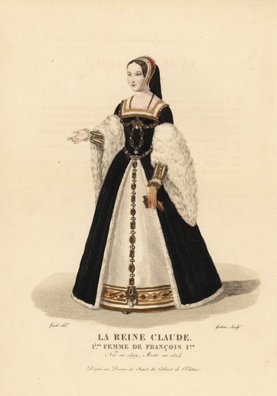 克劳德王后，弗朗西斯一世的第一任妻子 作者 François Clouet