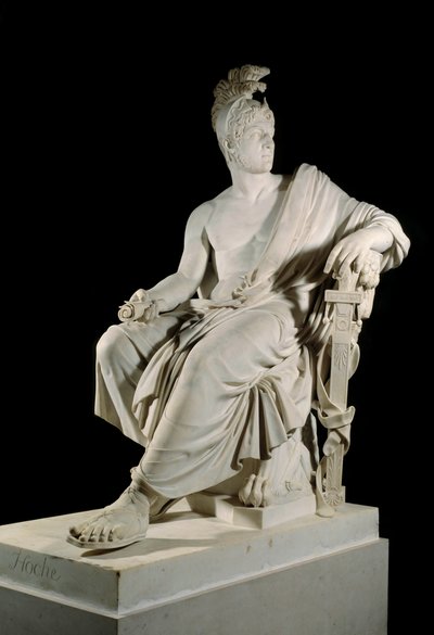 Lazare Louis Hoche (1768-1797) 的肖像，法国大革命将军。 弗朗索瓦·多米尼克·艾梅·米尔霍姆 (1758-1823) 的雕塑 1,90 m 凡尔赛宫，城堡博物馆 作者 弗朗索瓦·多米尼克（Francois Dominique Aime Milhomme）