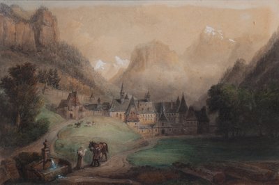 La Grande Chartreuse 1869（纸本水彩） 作者 弗朗索瓦·埃德梅·里科伊斯